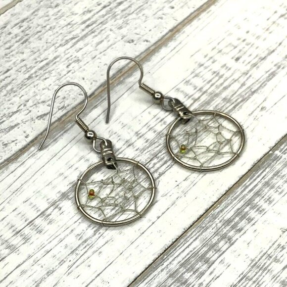 Halloween Necklace Earrings Set Silver Tone Spider Web Skeleton Pumpkin - Picture 2 of 5